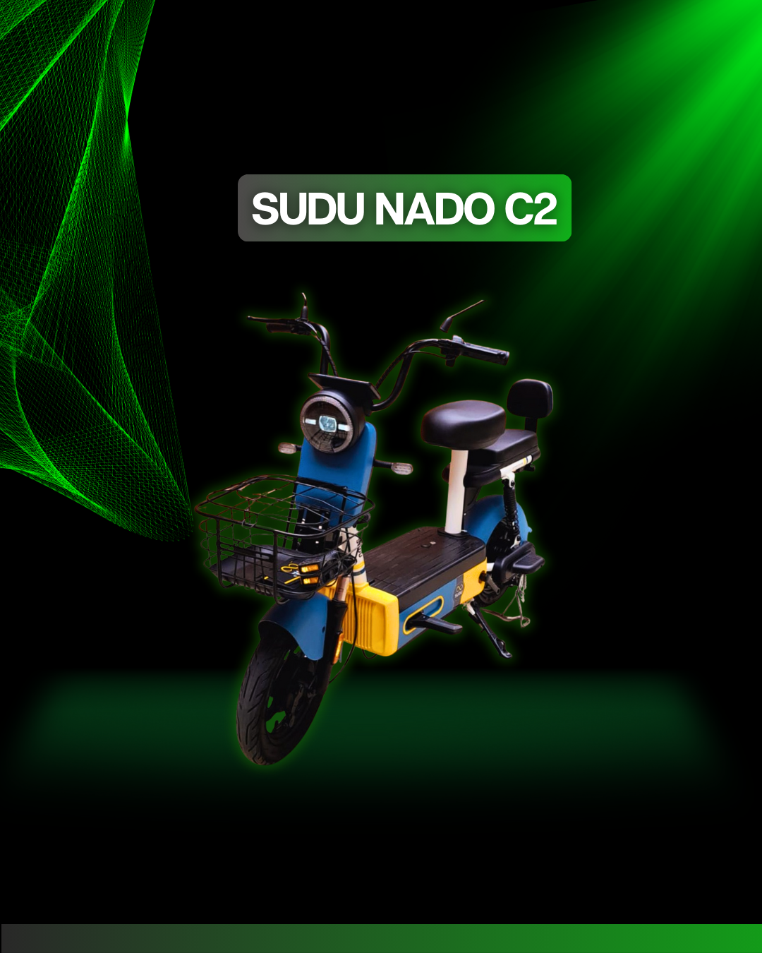 Bicicleta Elétrica Nado C2 1000W – Potência, Autonomia e Conforto para Sua Mobilidade Urbana